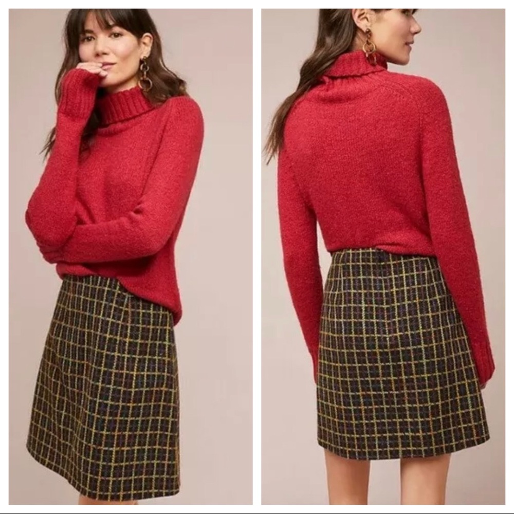Windowpane Mini Skirt by Hutch